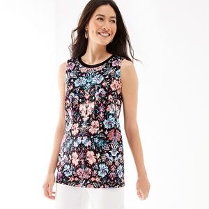 J.Jill - L - NEW Very Beautiful A-line Knit Tank  NWT